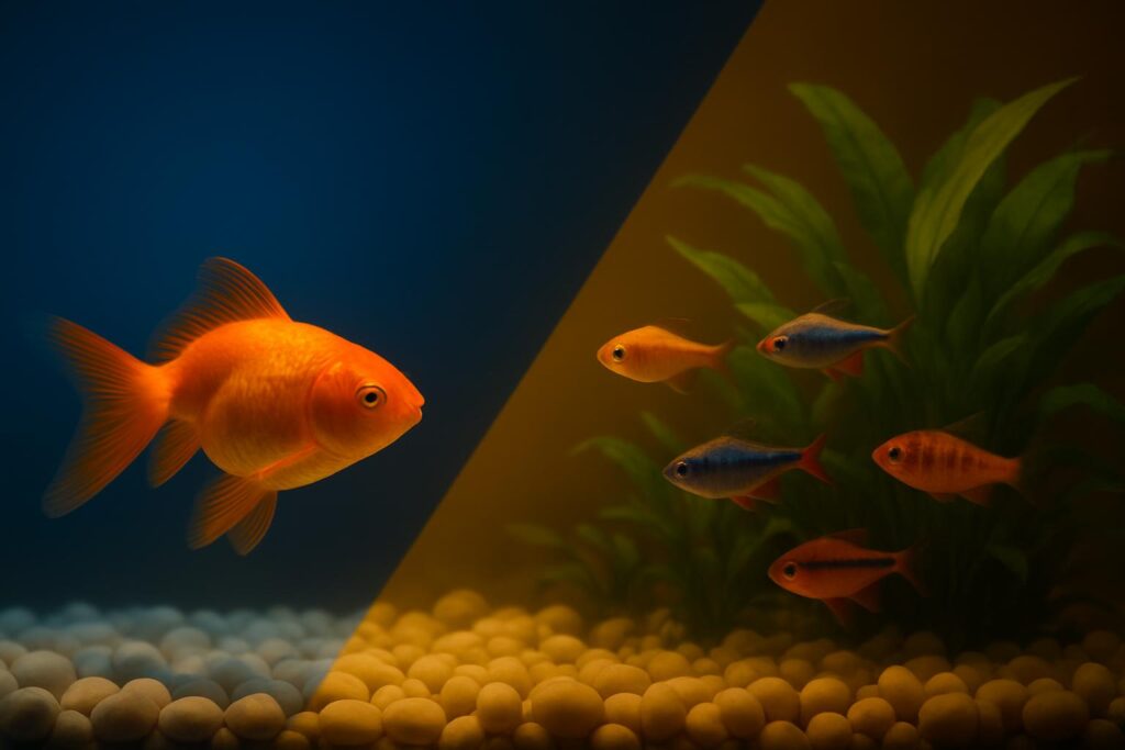 Can Goldfish Live with Tropical Fish? Risks Explained