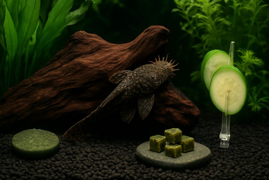 4 Best Foods for Bristlenose Plecos: Wafers, Wood and Vegetables